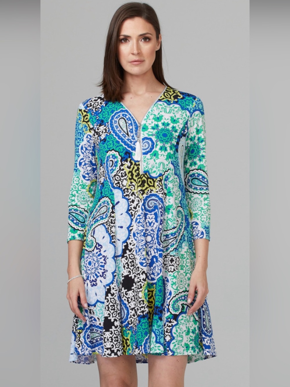 Joseph Ribkoff Paisley Trapeze Dress